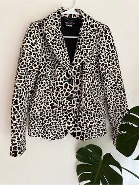 Dana Buchman-Exclusively for Neiman Marcus | Rare 100% Calf Hair Leopard Blazer